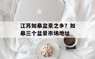 江苏如皋盆景之乡？如皋三个盆景市场地址