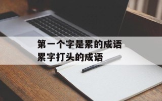 第一个字是累的成语 累字打头的成语