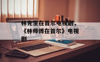 林先生在首尔电视剧，《林师傅在首尔》电视剧