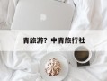 青旅游？中青旅行社
