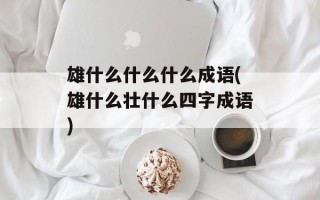 雄什么什么什么成语(雄什么壮什么四字成语)