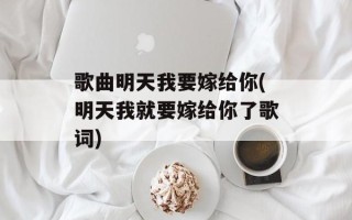 歌曲明天我要嫁给你(明天我就要嫁给你了歌词)