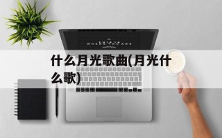 什么月光歌曲(月光什么歌)