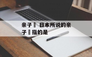 亲子丼 日本所说的亲子丼指的是