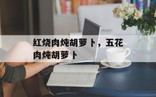 红烧肉炖胡萝卜，五花肉炖胡萝卜