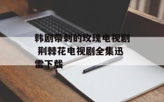 韩剧带刺的玫瑰电视剧 荆棘花电视剧全集迅雷下载