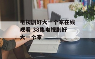 电视剧好大一个家在线观看 38集电视剧好大一个家
