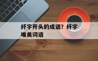 纤字开头的成语？纤字唯美词语