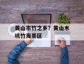 黄山市竹之乡？黄山木坑竹海景区