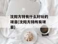 沈阳方特有什么好玩的项目(沈阳方特所有项目)