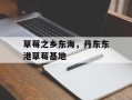 草莓之乡东海，丹东东港草莓基地