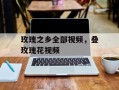 玫瑰之乡全部视频，叠玫瑰花视频