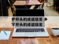 护开头的成语接龙 乡字开头的成语接龙