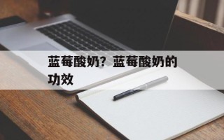 蓝莓酸奶？蓝莓酸奶的功效