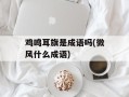 鸡鸣耳旗是成语吗(微风什么成语)