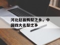 河北赵县鸭梨之乡，中国四大名梨之乡