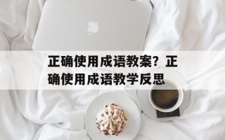 正确使用成语教案？正确使用成语教学反思