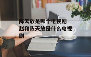 陈天放是哪个电视剧 赵和陈天放是什么电视剧