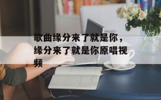 歌曲缘分来了就是你，缘分来了就是你原唱视频