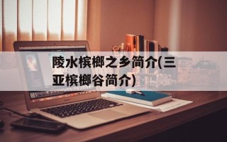 陵水槟榔之乡简介(三亚槟榔谷简介)
