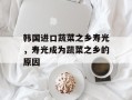 韩国进口蔬菜之乡寿光，寿光成为蔬菜之乡的原因