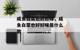 咸鱼白菜也好好味，咸鱼白菜也好好味是什么歌