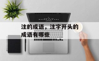 注的成语，注字开头的成语有哪些