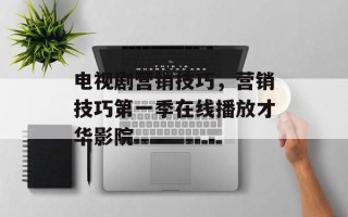 电视剧营销技巧，营销技巧第一季在线播放才华影院