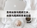 贵州水族马尾绣之乡，水族马尾绣的审美价值