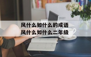 风什么如什么的成语 风什么如什么二年级
