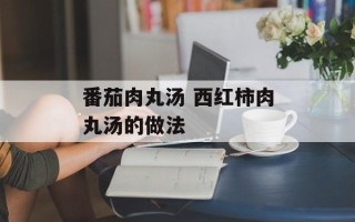 番茄肉丸汤 西红柿肉丸汤的做法