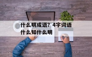 什么明成语？4字词语什么知什么明