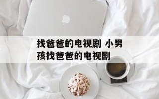 找爸爸的电视剧 小男孩找爸爸的电视剧