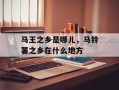 马王之乡是哪儿，马铃薯之乡在什么地方