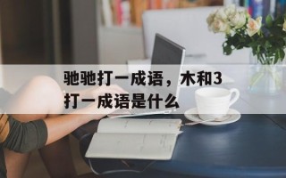 驰驰打一成语，木和3打一成语是什么