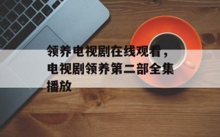 领养电视剧在线观看，电视剧领养第二部全集播放