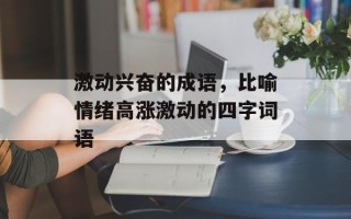 激动兴奋的成语，比喻情绪高涨激动的四字词语