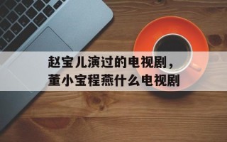 赵宝儿演过的电视剧，董小宝程燕什么电视剧