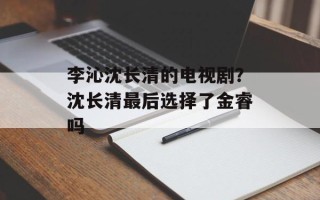 李沁沈长清的电视剧？沈长清最后选择了金睿吗